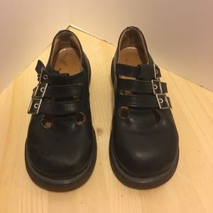 Dr Martens Mary Janes. Vintage triple buckle.